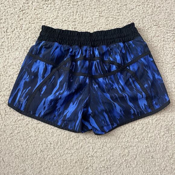Lululemon Tracker Running Shorts Nightsky Harbor Blue Size 4 - Picture 2 of 7